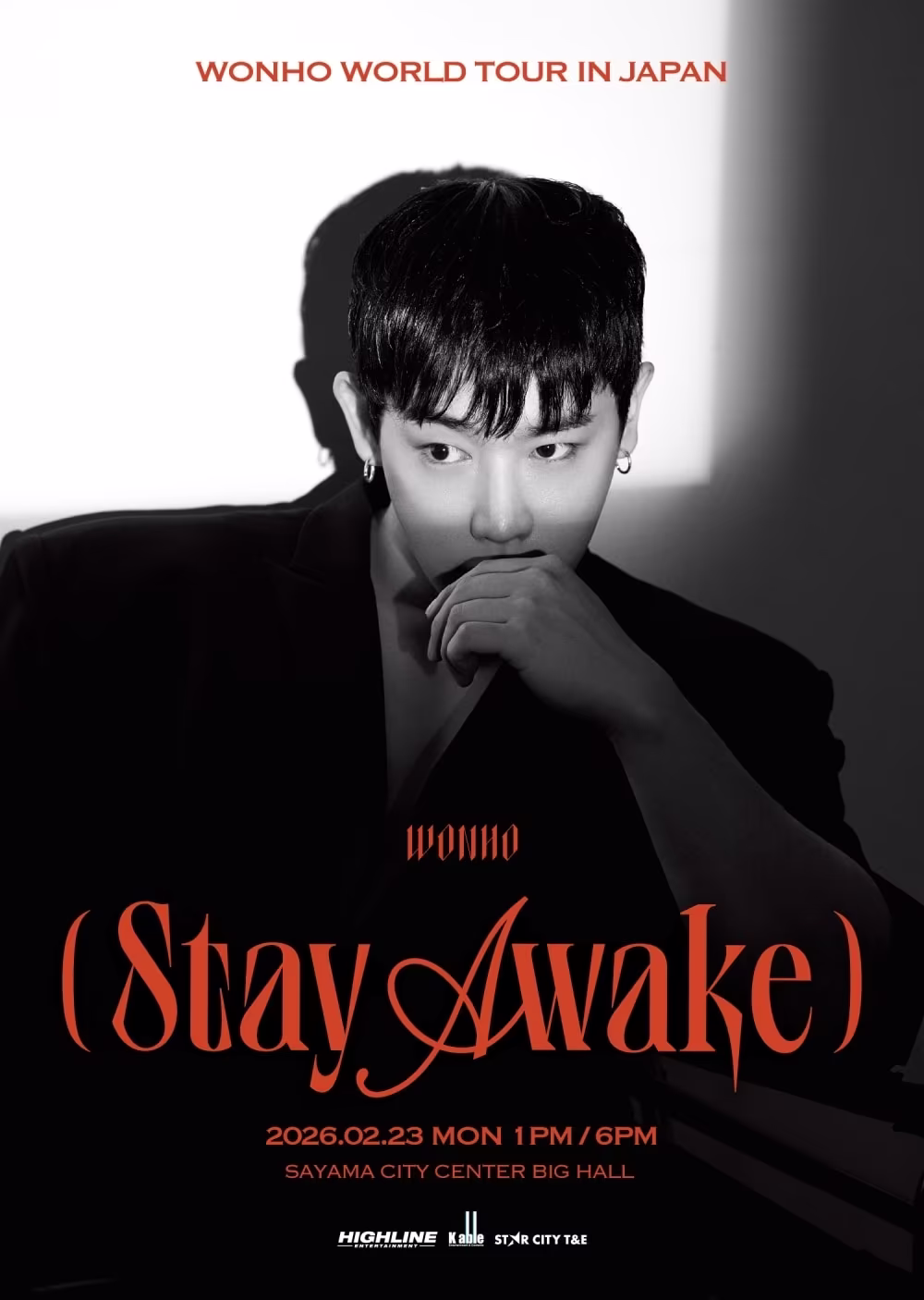 WONHO WORLD TOUR Stay Awake poster